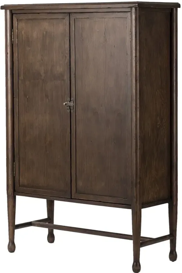 Wilder Bar Cabinet, Aged Pine