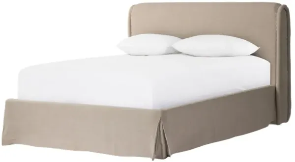 Wyndham Linen Slipcover Bed - Amber Lewis x Four Hands - Beige