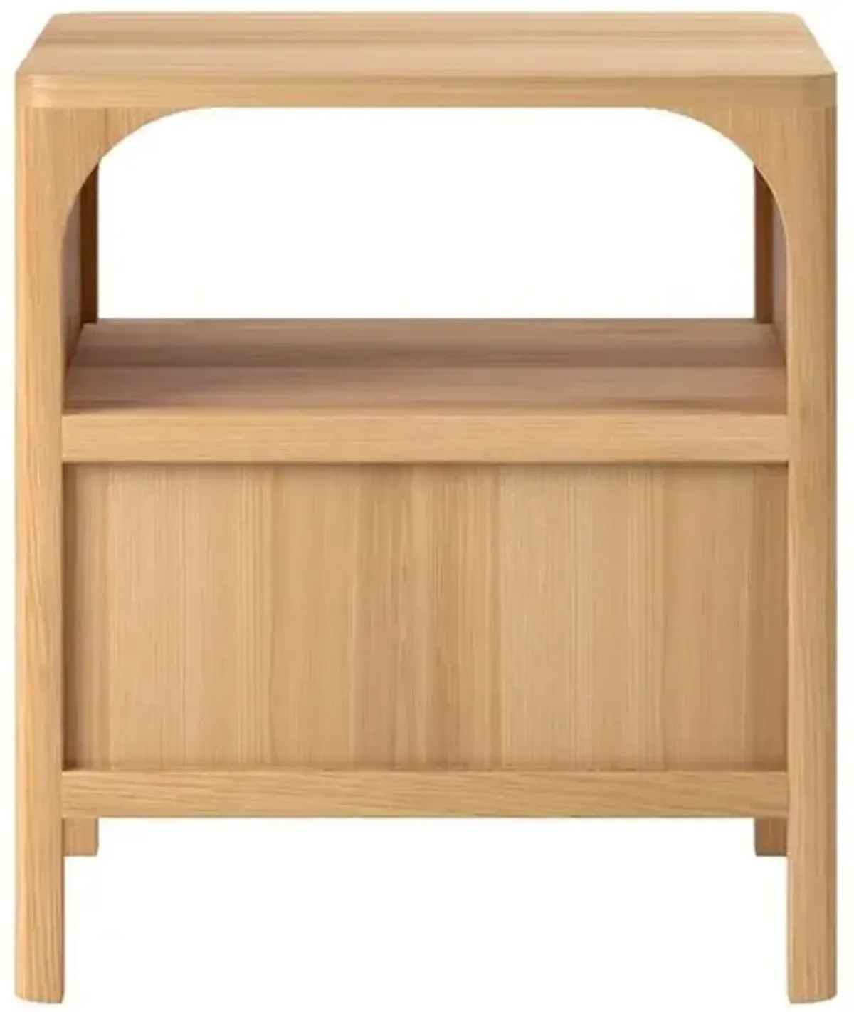 Hugo Oak Nightstand - Natural - Tulsi Home