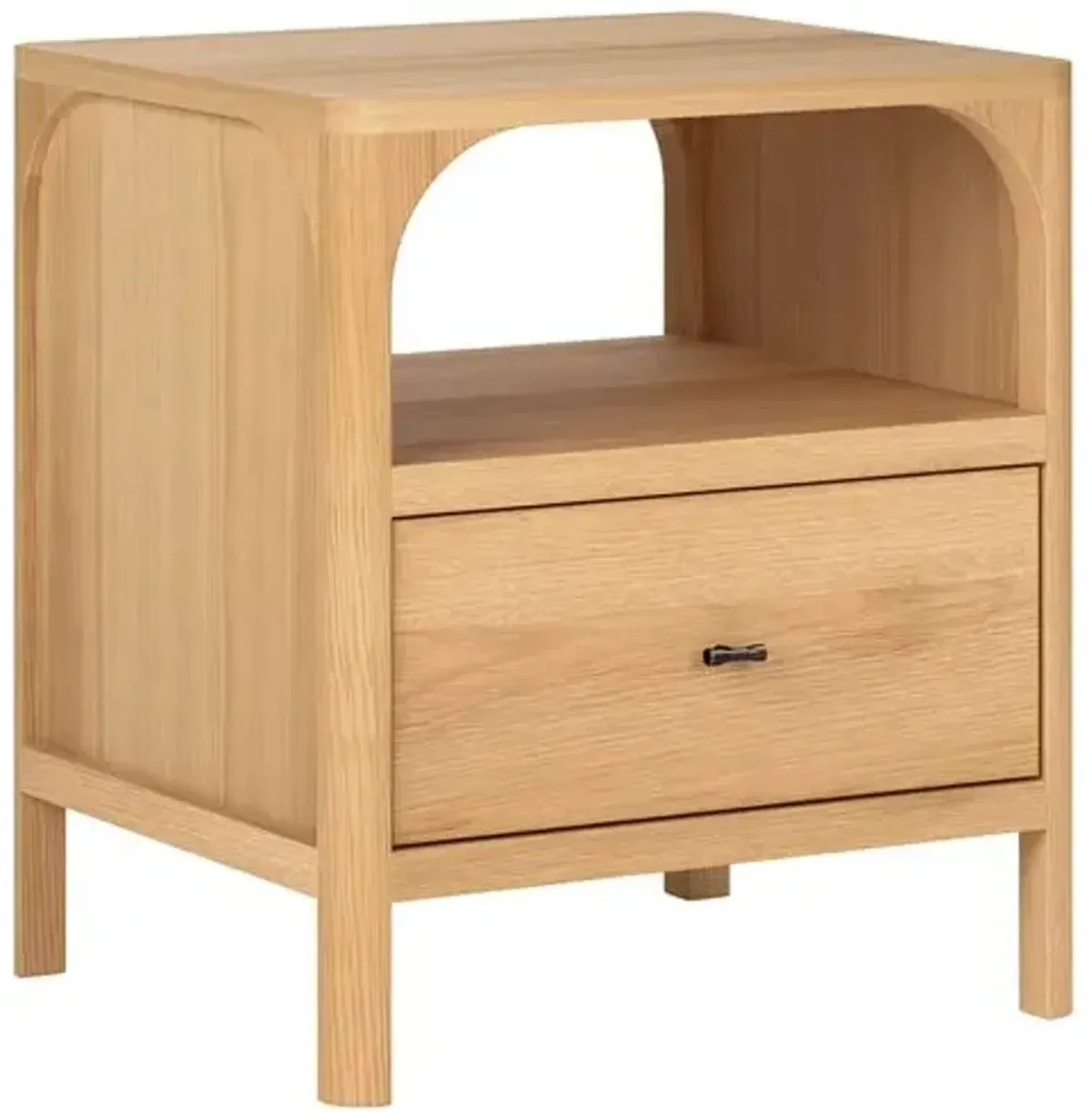 Hugo Oak Nightstand - Natural - Tulsi Home