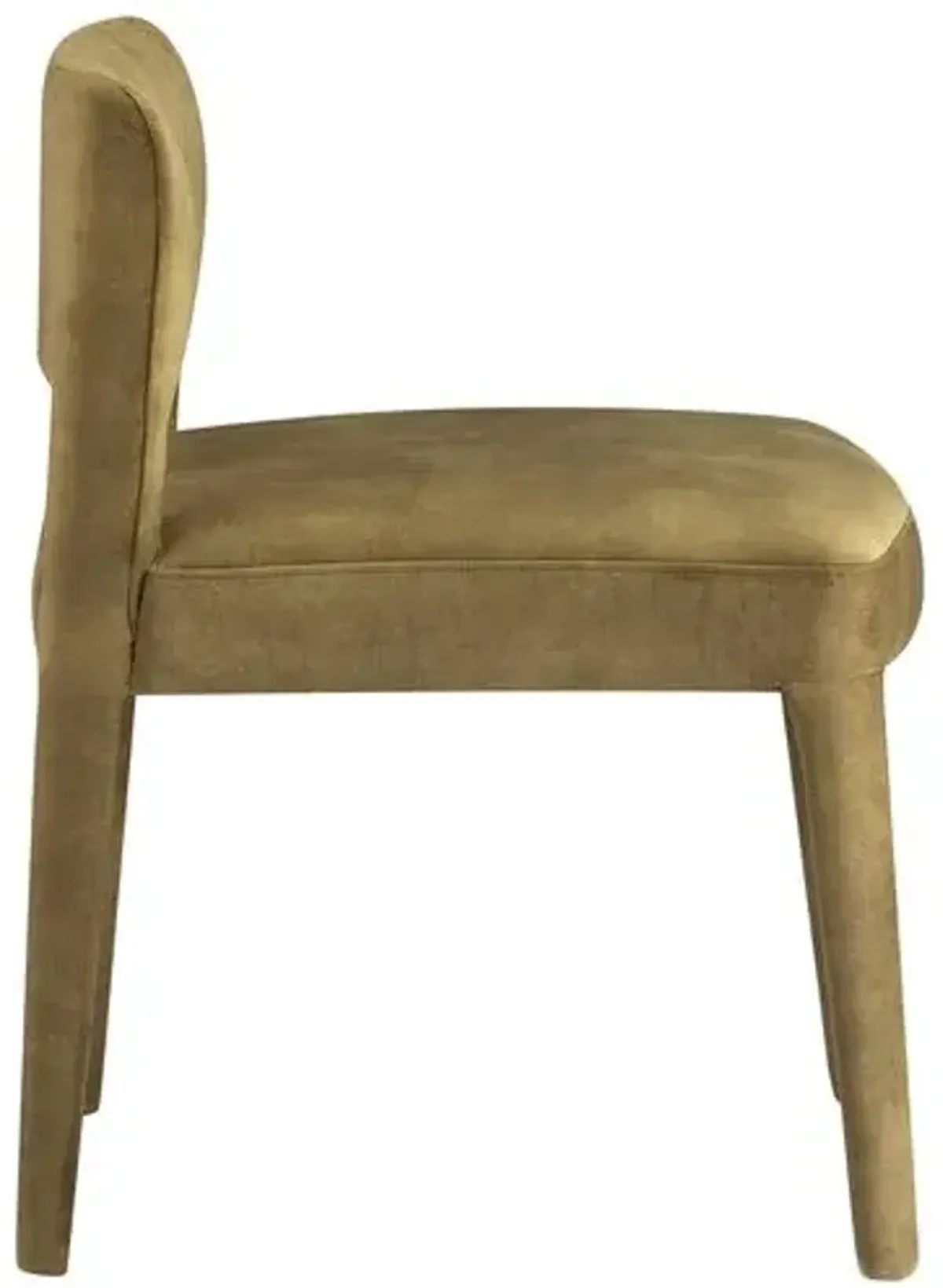 Lilith Velvet Dining Side Chair - Green - Tulsi Home