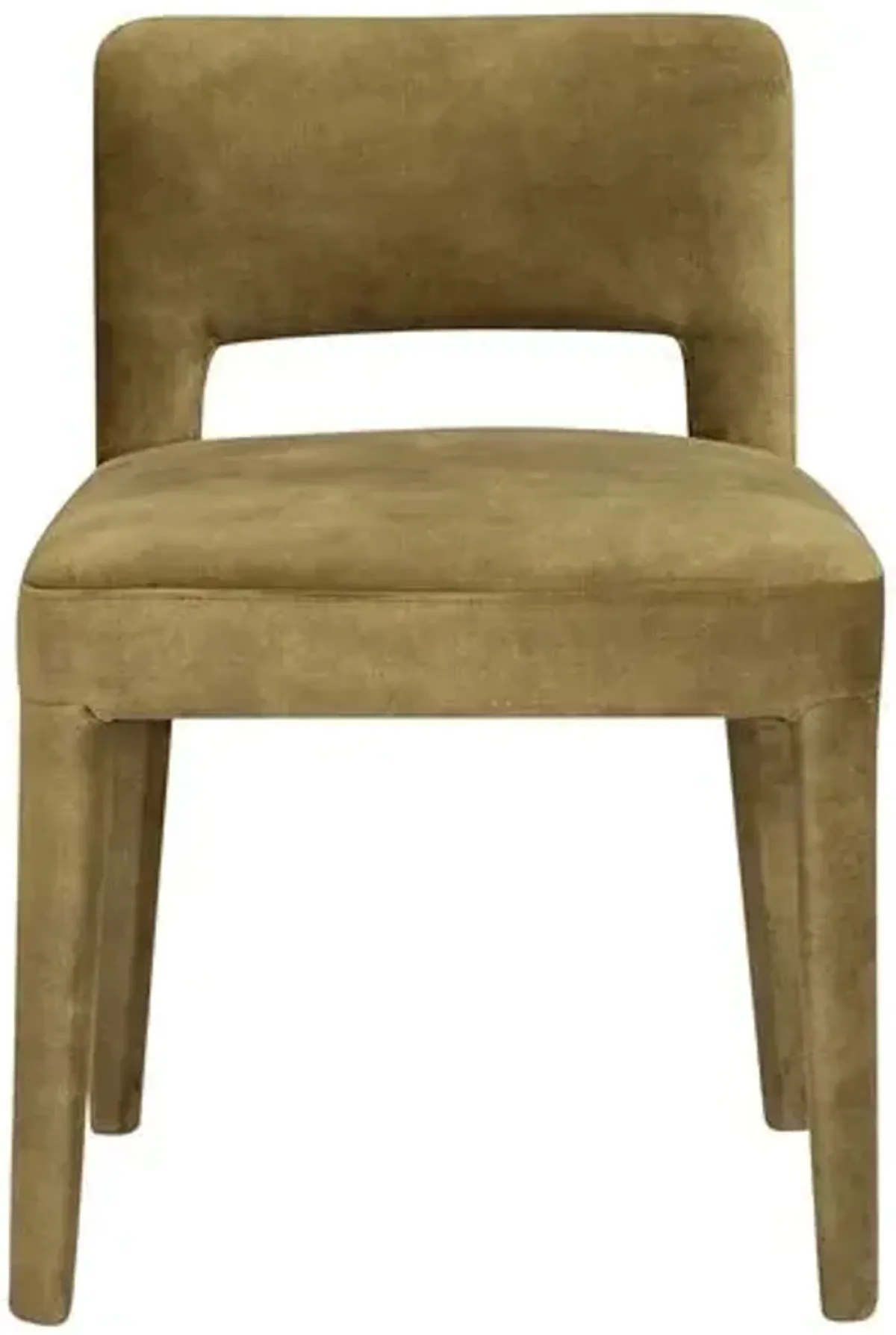 Lilith Velvet Dining Side Chair - Green - Tulsi Home