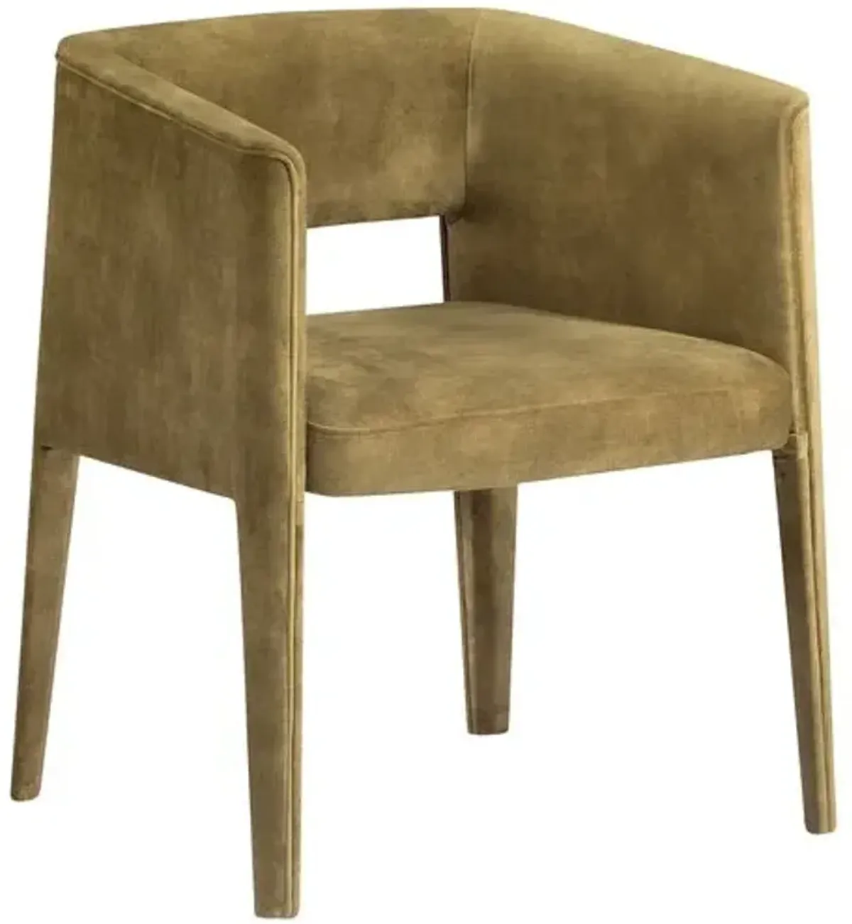 Lilith Velvet Dining Armchair - Green - Tulsi Home