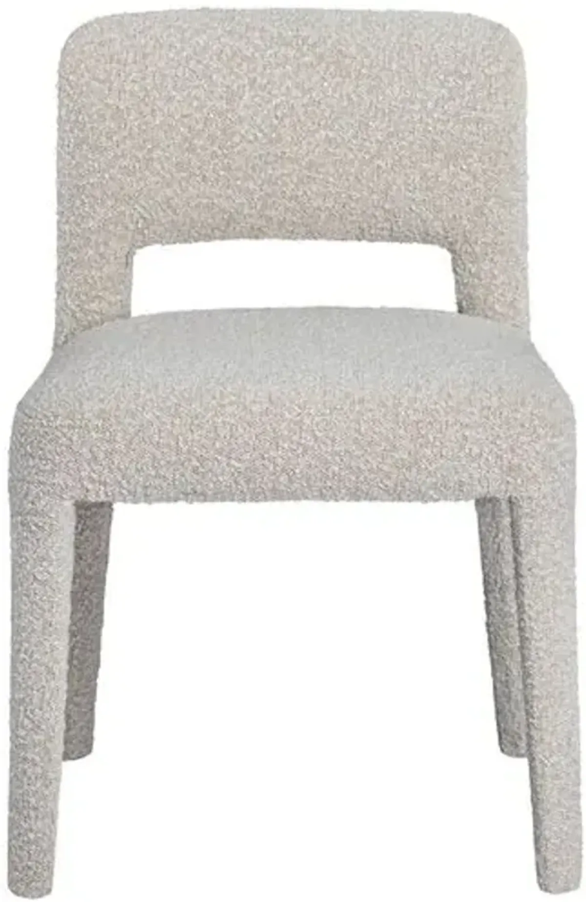 Lilith Boucle Dining Side Chair - White - Tulsi Home