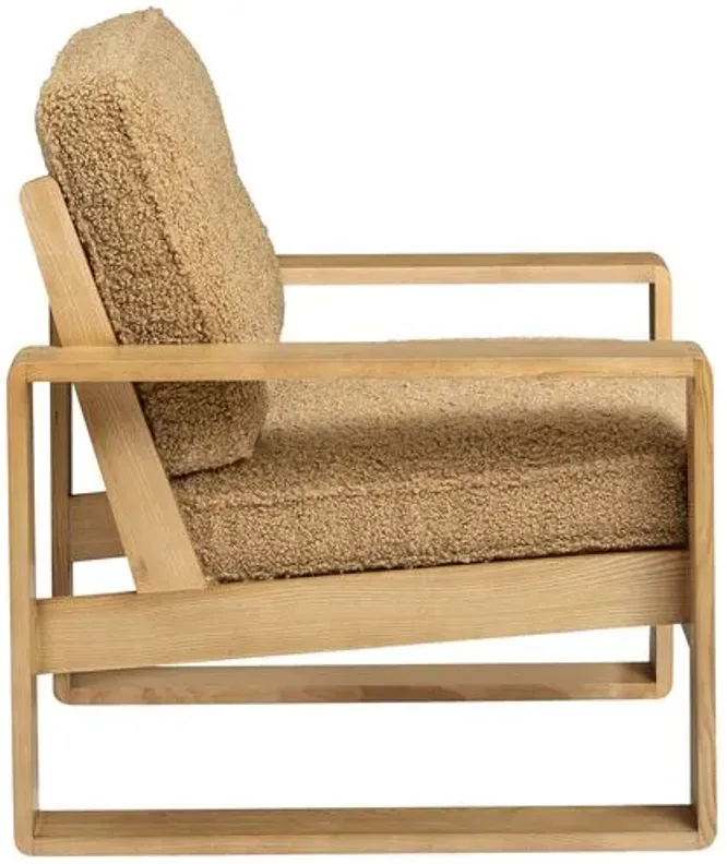 Finn Lounge Chair - Tulsi Home - Brown