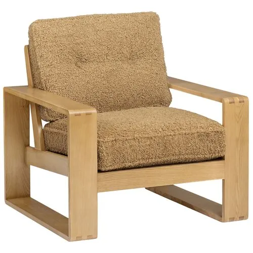 Finn Lounge Chair - Tulsi Home - Brown