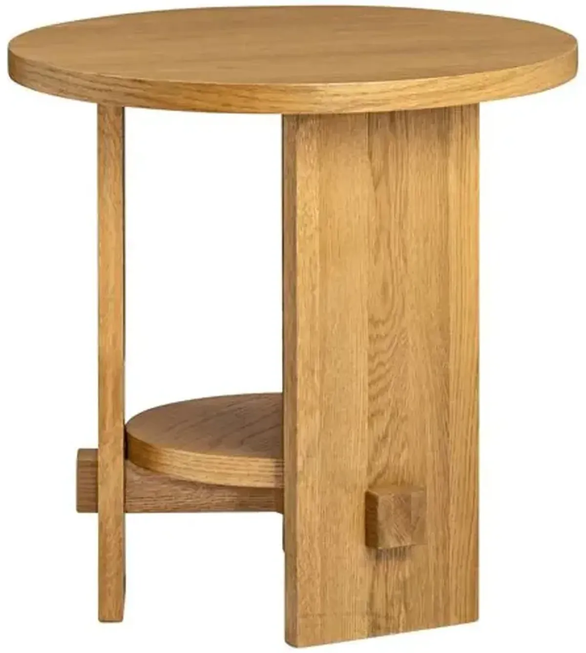 Federico Oak End Table - Honey - Tulsi Home - Brown