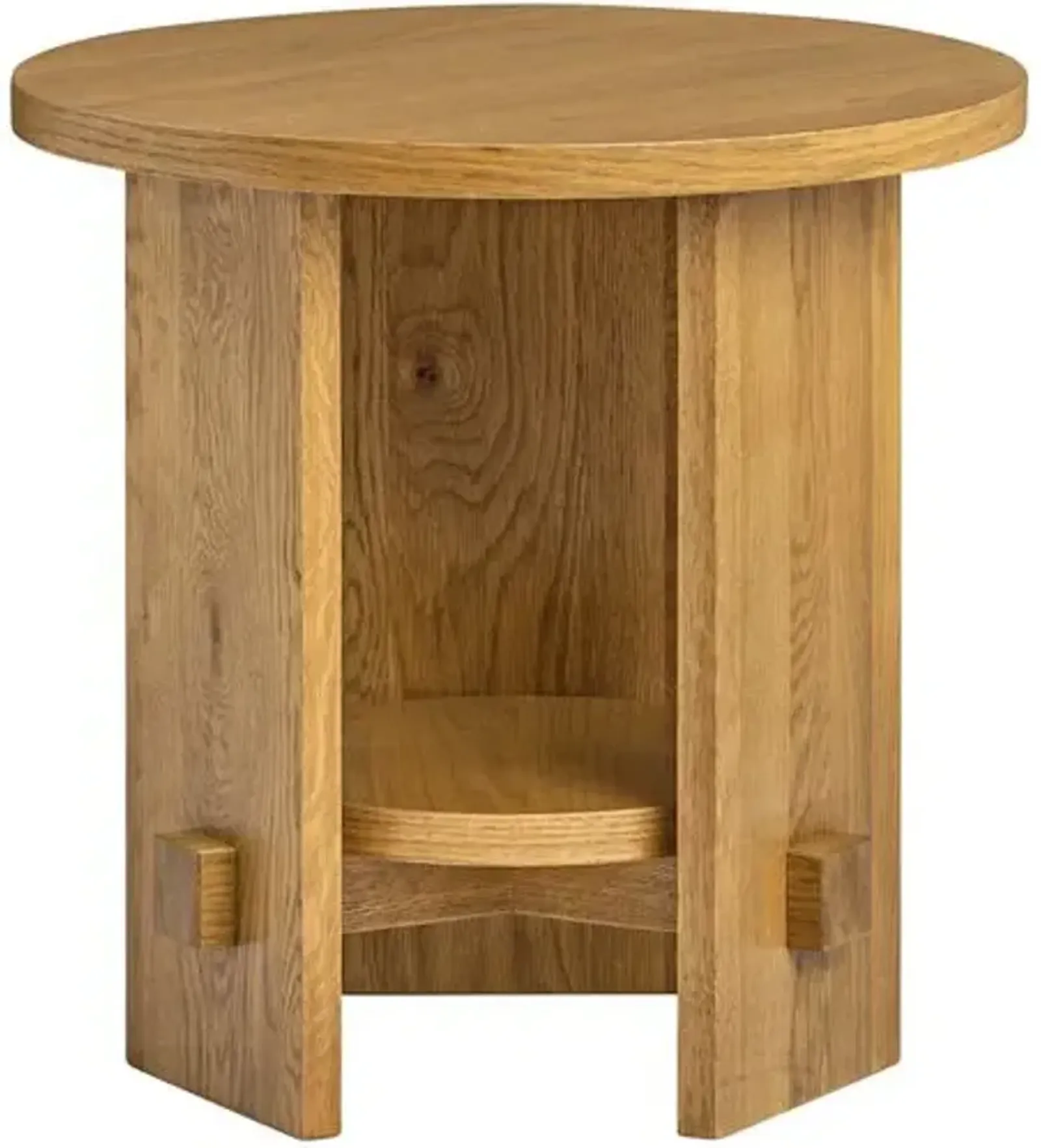 Federico Oak End Table - Honey - Tulsi Home - Brown