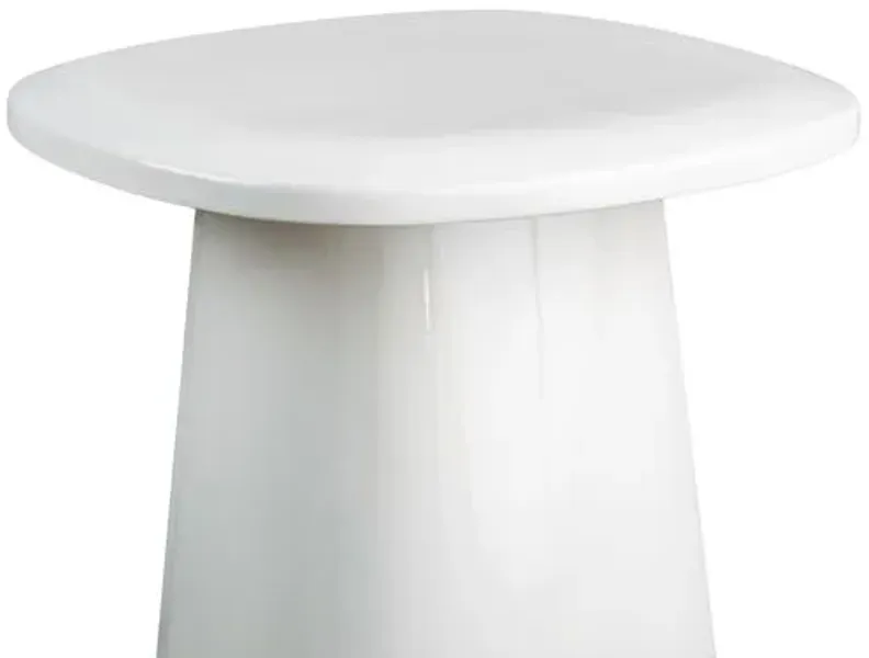 Orlie Indoor/Outdoor Side Table - Tulsi Home - White