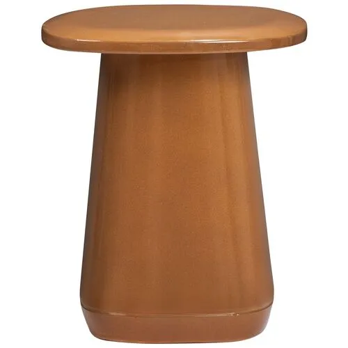 Orlie Indoor/Outdoor Side Table - Tulsi Home - Brown