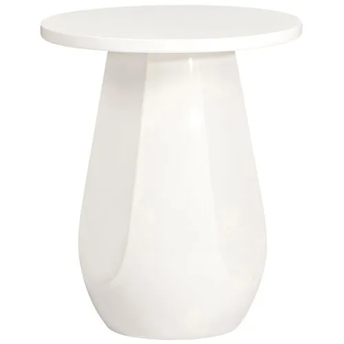 Emerson Indoor/Outdoor Side Table - Tulsi Home - White