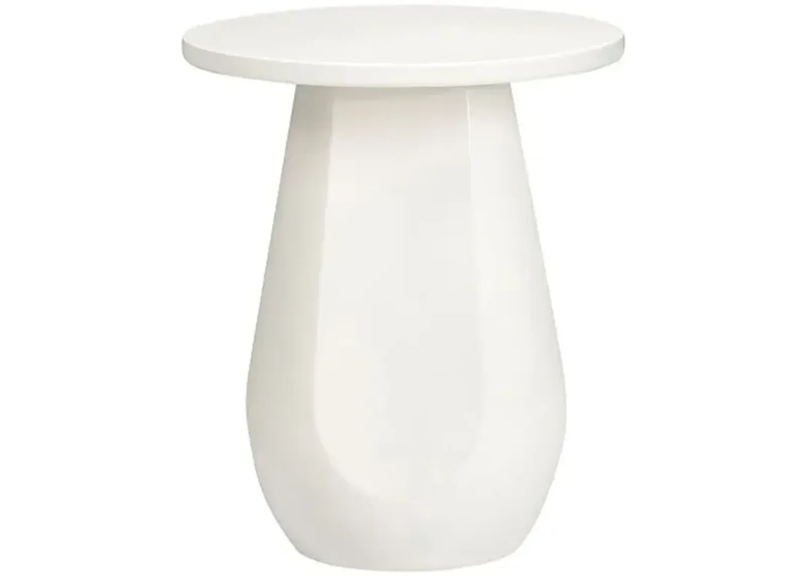 Emerson Indoor/Outdoor Side Table - Tulsi Home - White