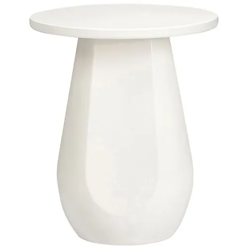 Emerson Indoor/Outdoor Side Table - Tulsi Home - White