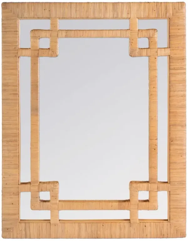 Neptune Rattan Wall Mirror, Natural