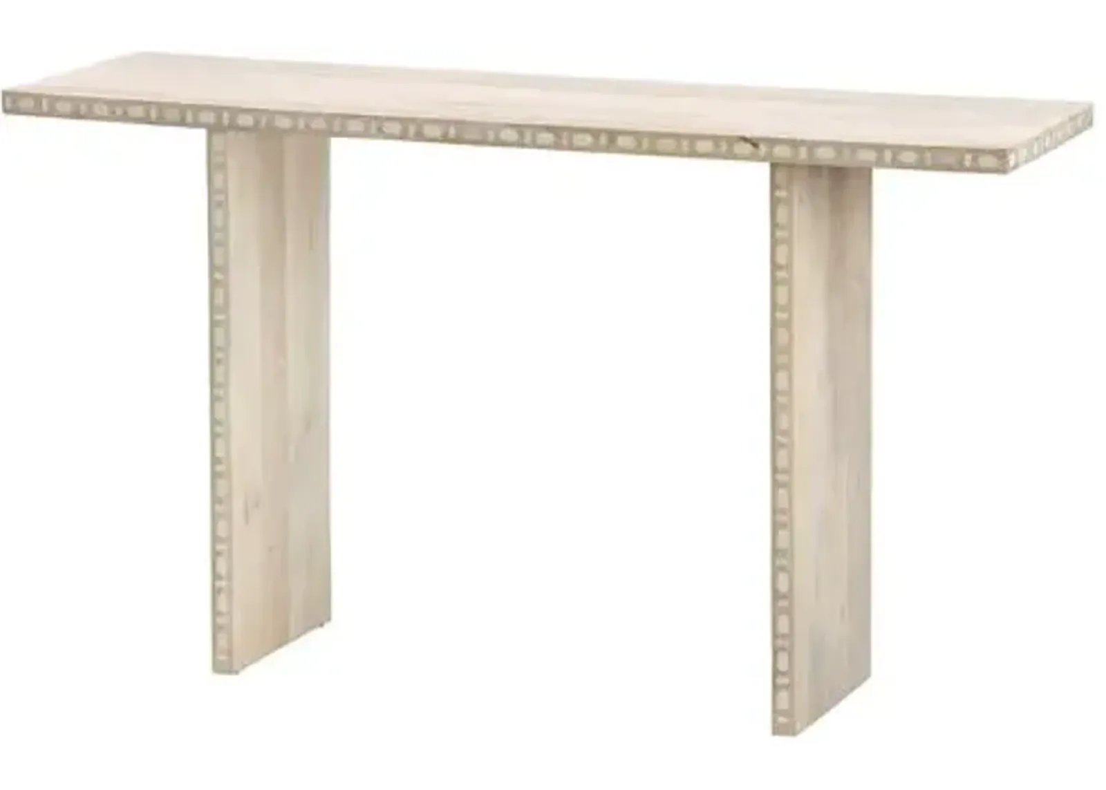 Sama Console Table - White Patina - Jamie Young Co.