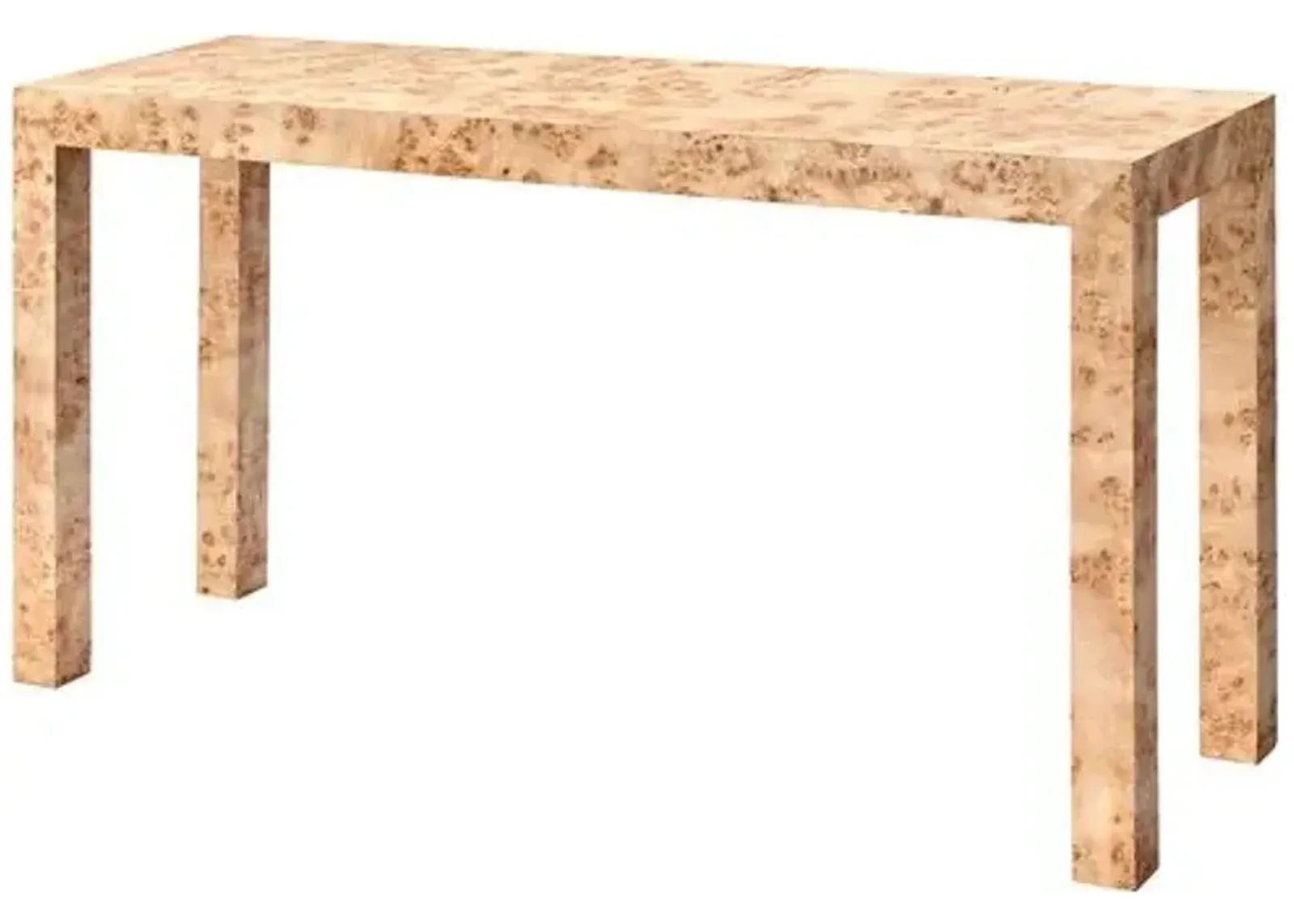 Archer Burl Wood Console Table - Jamie Young Co. - Brown