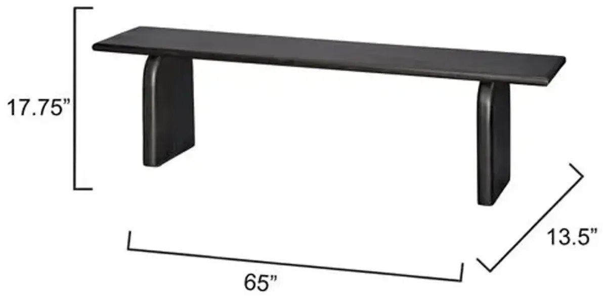 Arc Bench - Jamie Young Co. - Black