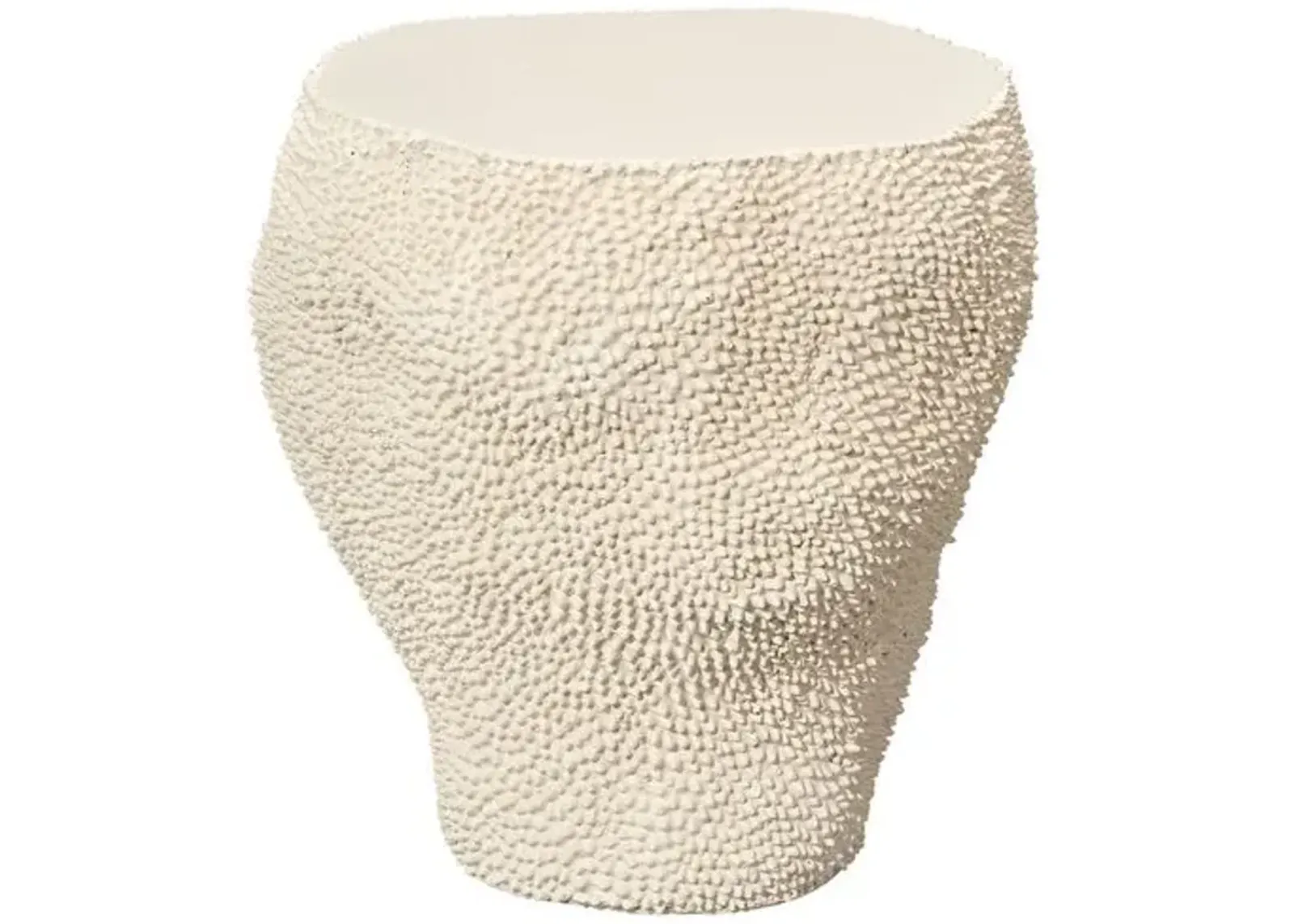 Uni Side Table - Cream White - Jamie Young Co.