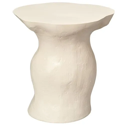 Sculpt Side Table - Jamie Young Co. - White