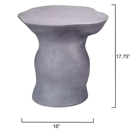 Sculpt Side Table - Jamie Young Co. - Gray