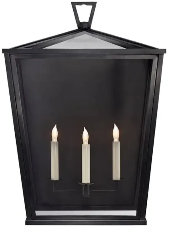 Visual Comfort - Darlana Outdoor 3/4 Lantern - Bronze - Black