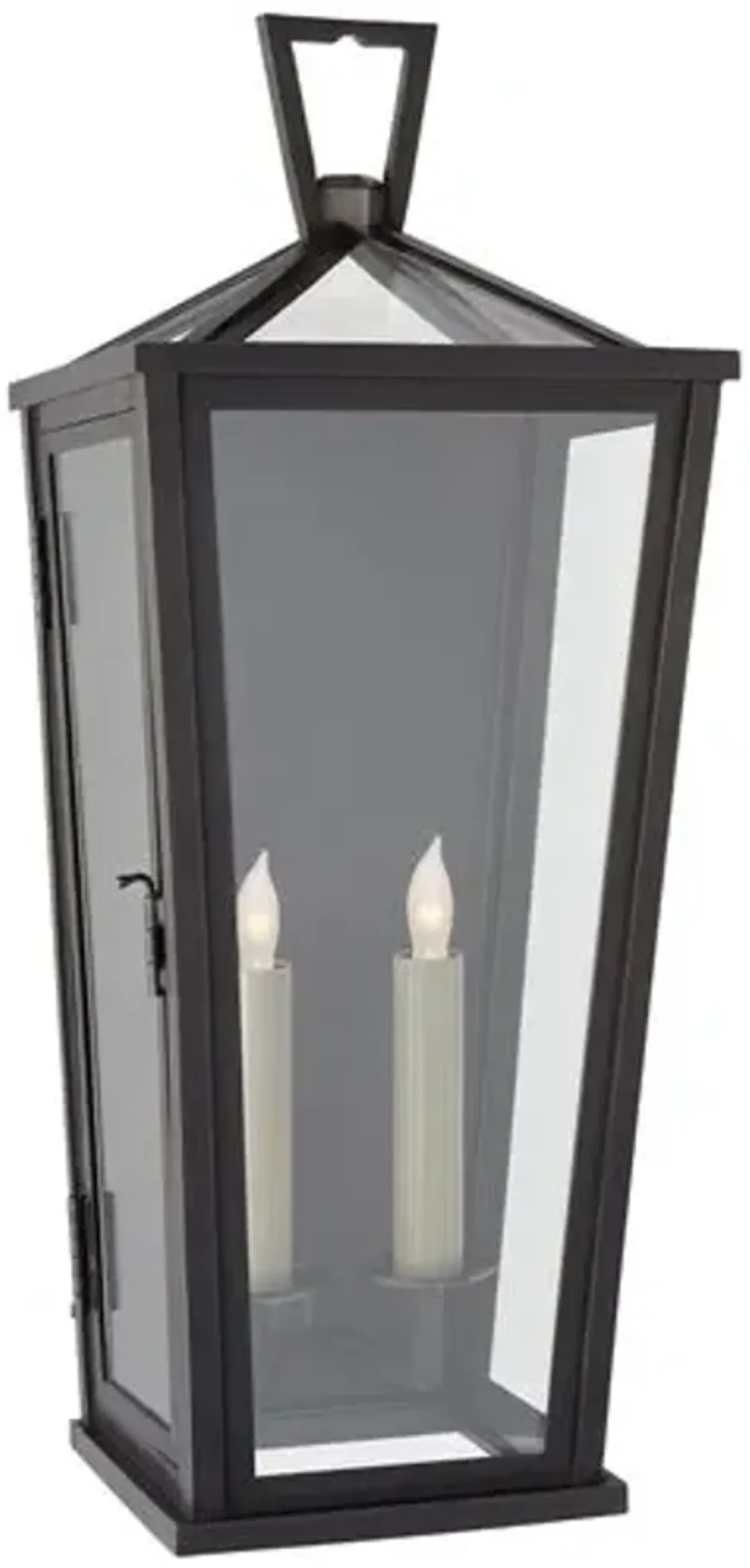 Visual Comfort - Darlana Outdoor Tall 3/4 Wall Lantern - Bronze - Black