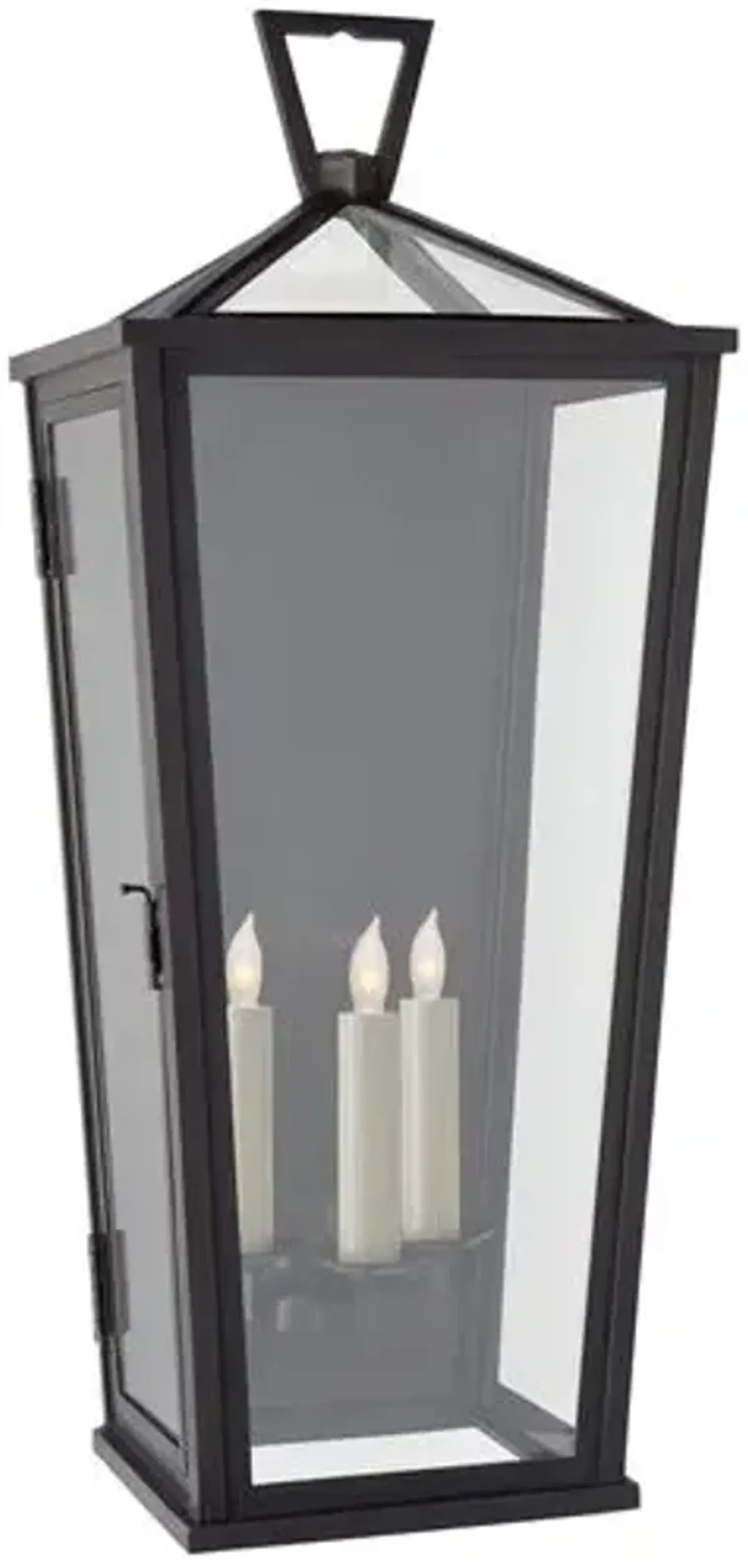 Visual Comfort - Darlana Outdoor Tall 3/4 Wall Lantern - Bronze - Black