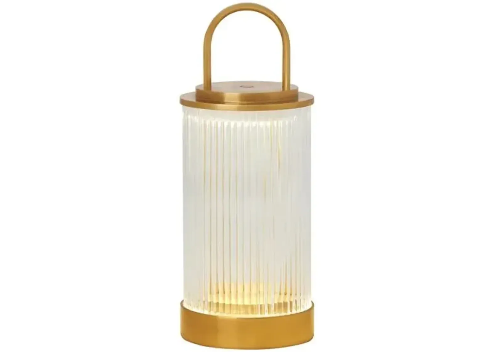 Visual Comfort - Tawa Indoor/Outdoor Accent Rechargeable Table Lamp - Gold