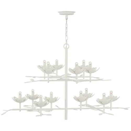 Visual Comfort - Clementine 53" Tiered Chandelier - White