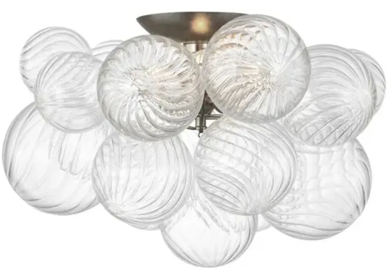 Visual Comfort - Talia Flush Mount - Silver