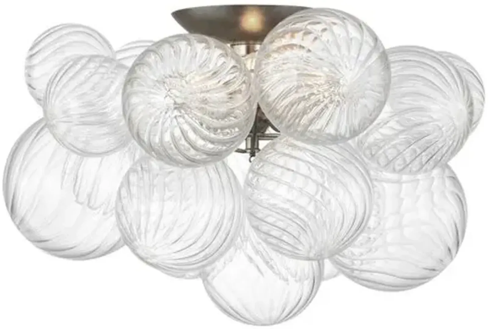 Visual Comfort - Talia Flush Mount - Silver