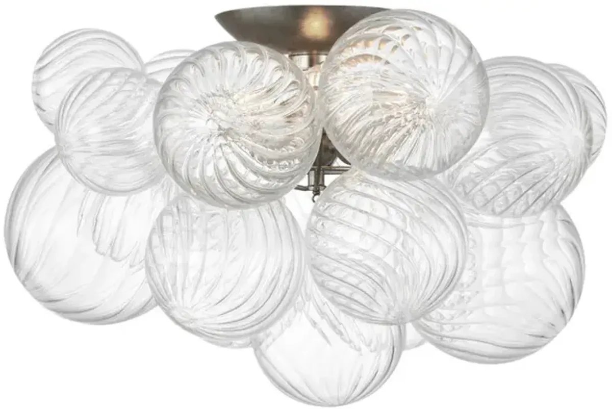 Visual Comfort - Talia Flush Mount - Silver