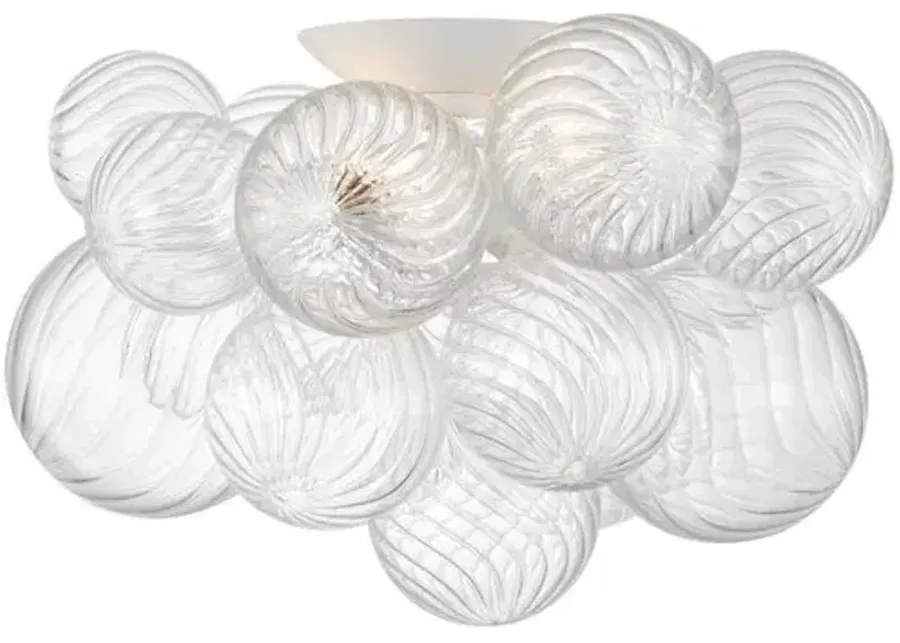 Visual Comfort - Talia Flush Mount - White