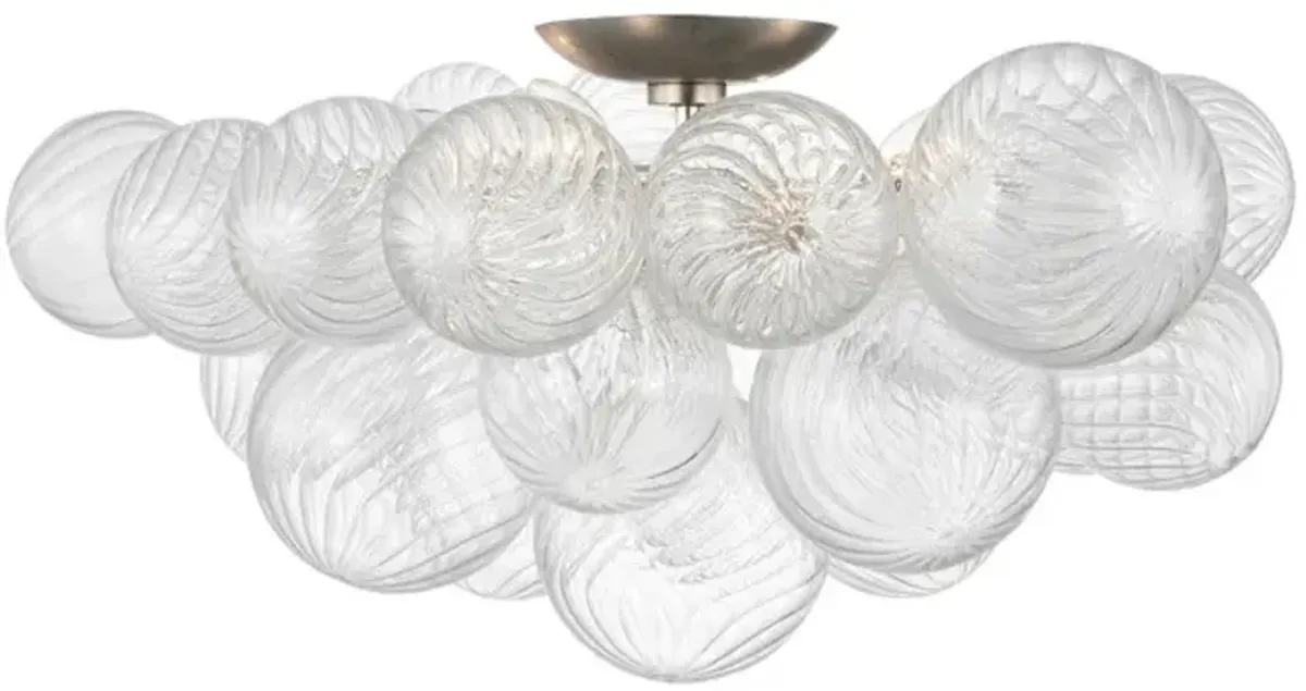 Visual Comfort - Talia Flush Mount - Silver