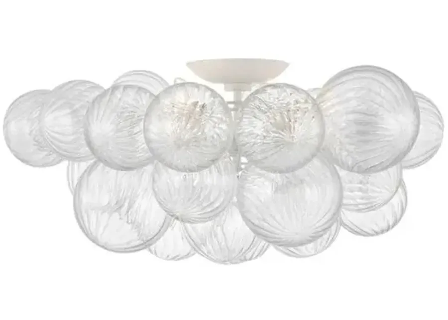 Visual Comfort - Talia Flush Mount - White