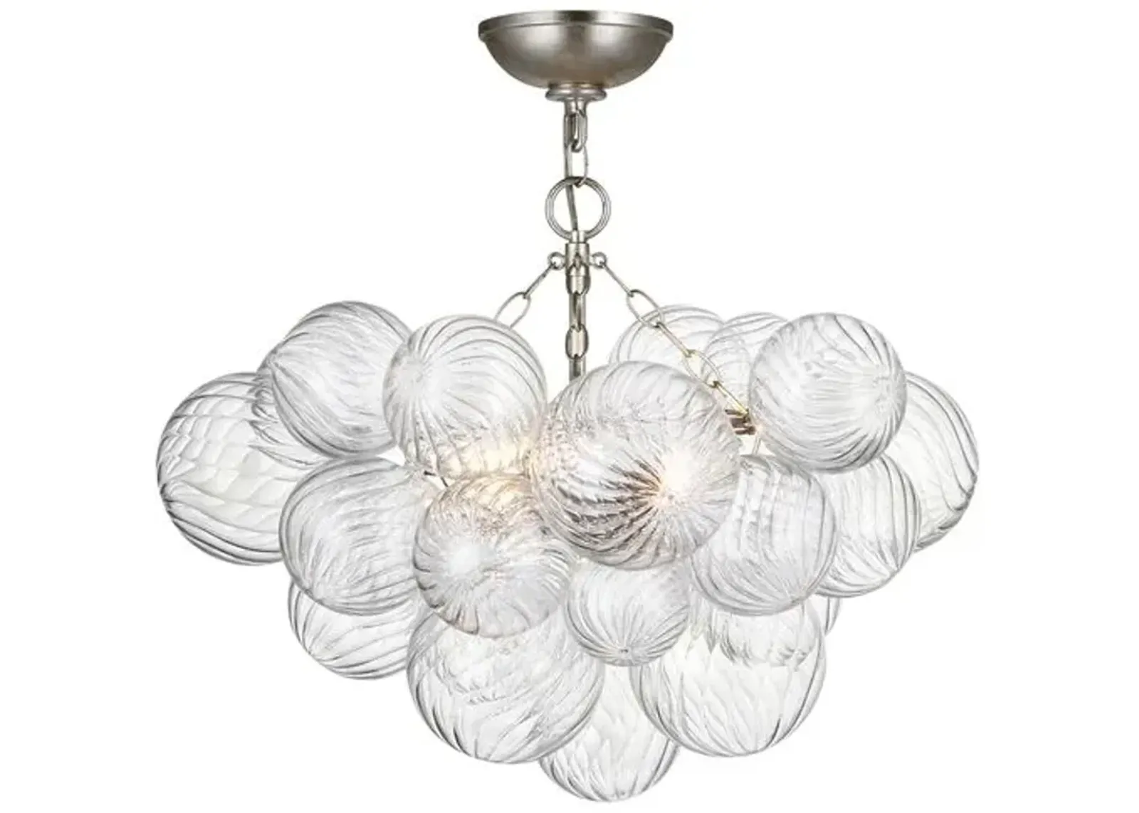 Visual Comfort - Talia Small Semi-Flush Mount - Silver