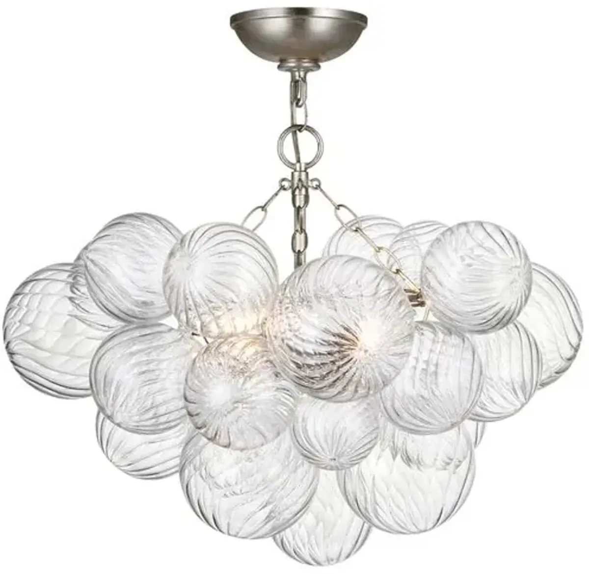 Visual Comfort - Talia Small Semi-Flush Mount - Silver