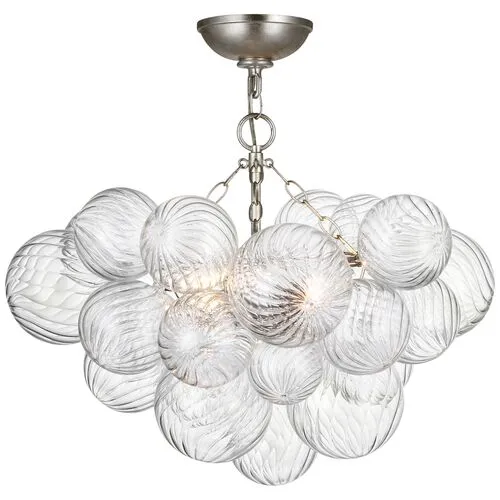 Visual Comfort - Talia Small Semi-Flush Mount - Silver