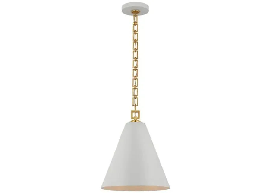 Visual Comfort - Theo Pendant - White