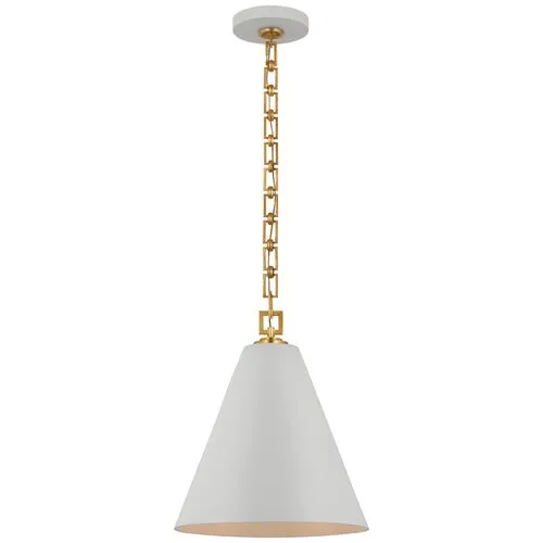 Visual Comfort - Theo Pendant - White