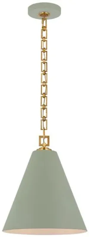 Visual Comfort - Theo Pendant - Green