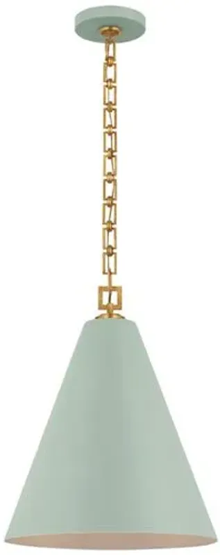 Visual Comfort - Theo Pendant - Blue