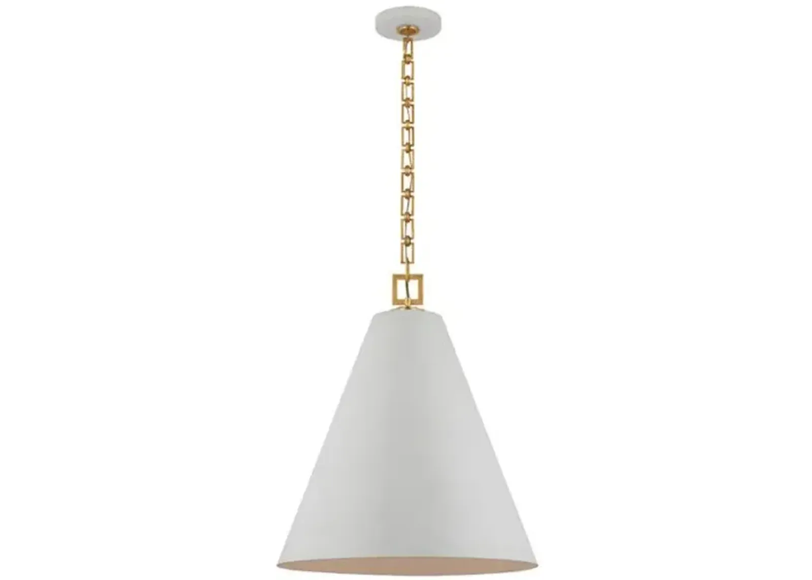 Visual Comfort - Theo Pendant - White