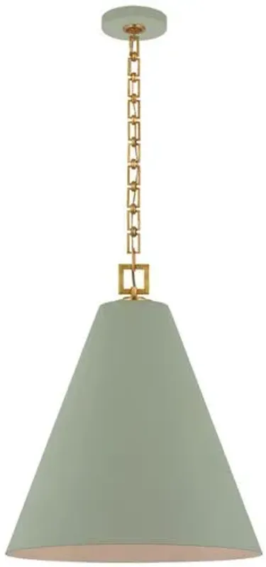 Visual Comfort - Theo Pendant - Green