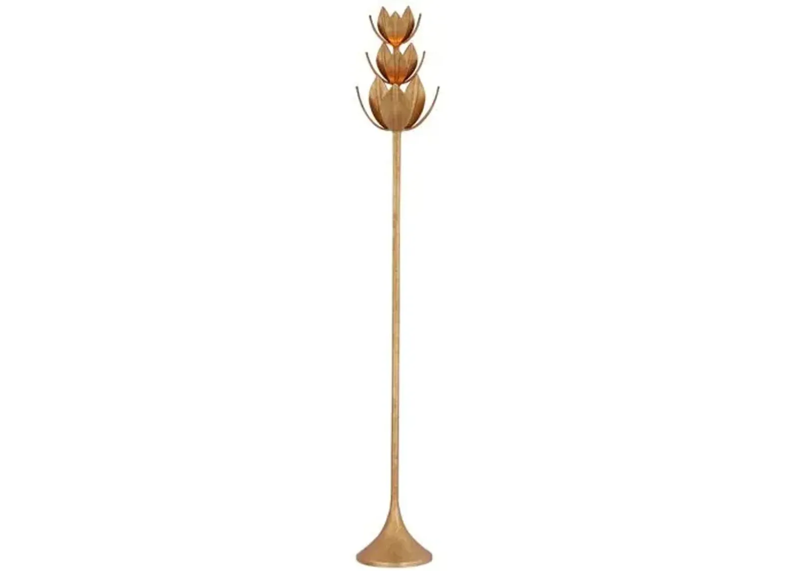 Visual Comfort - Alberto 70" Floor Torchiere - Gold