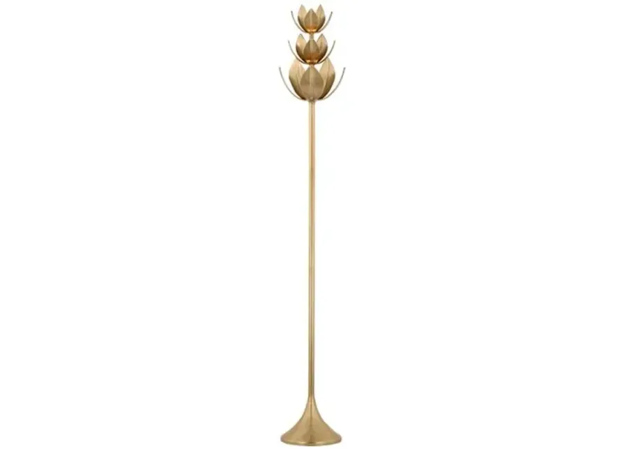 Visual Comfort - Alberto 70" Floor Torchiere - Gold