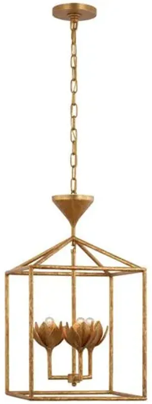 Visual Comfort - Alberto Open Cage Lantern - Gold