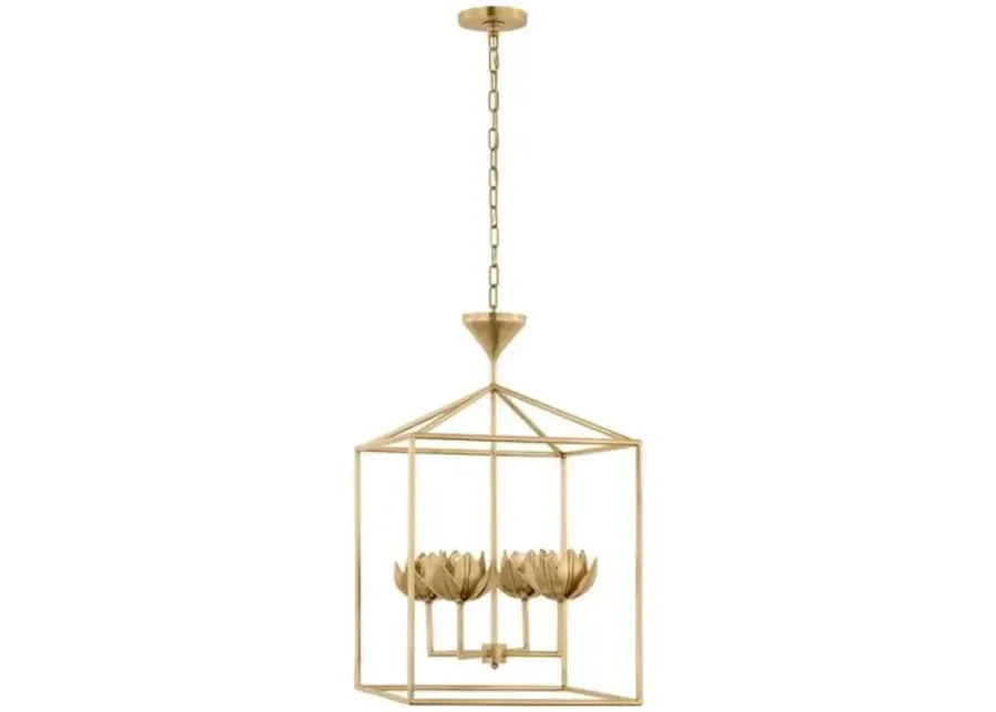 Visual Comfort - Alberto Open Cage Lantern - Gold