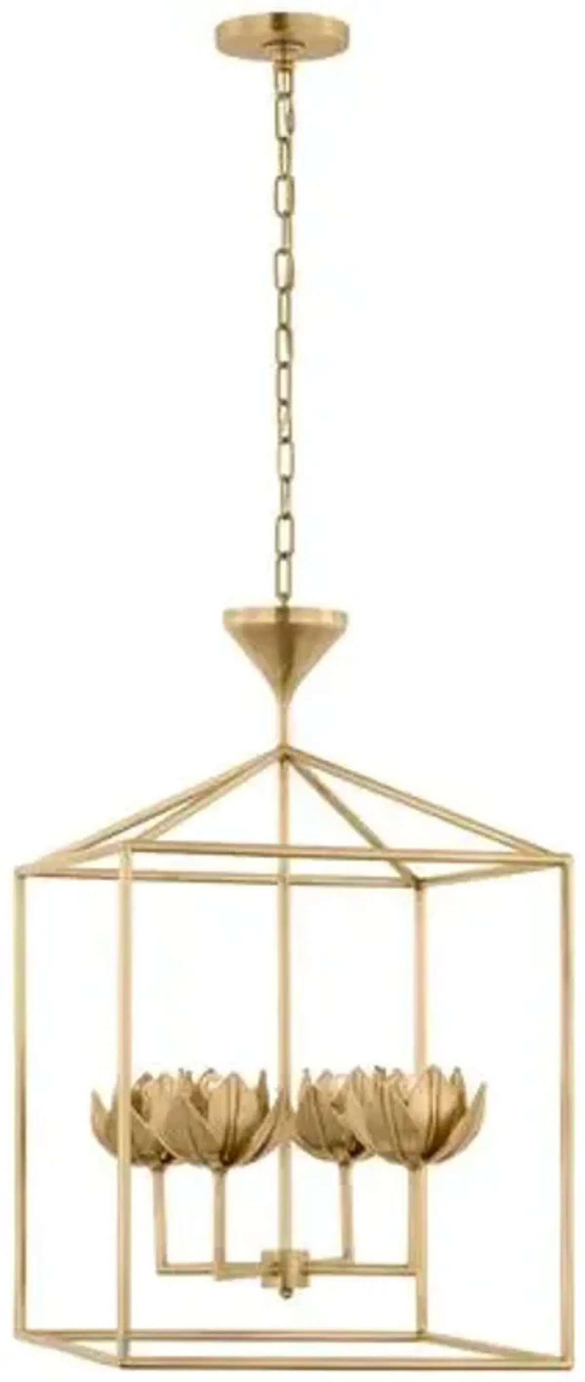 Visual Comfort - Alberto Open Cage Lantern - Gold