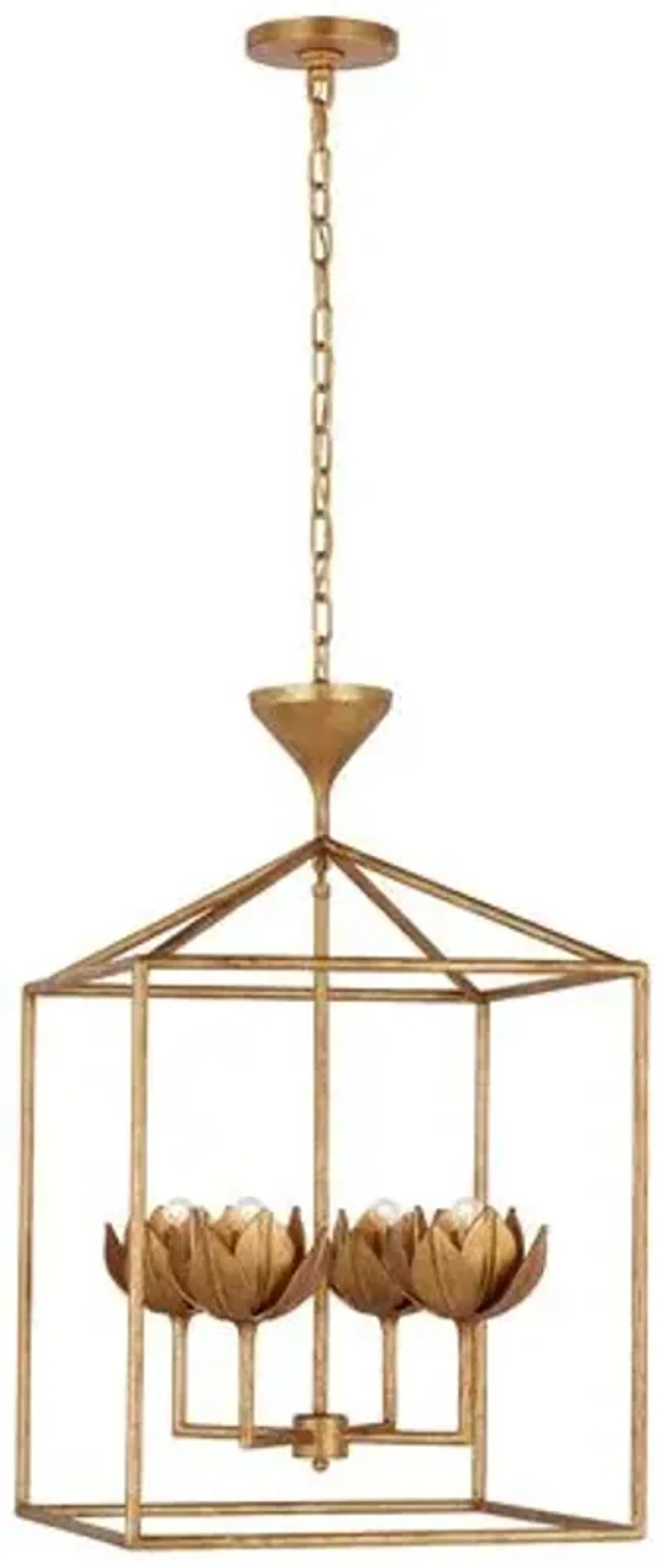 Visual Comfort - Alberto Open Cage Lantern - Gold